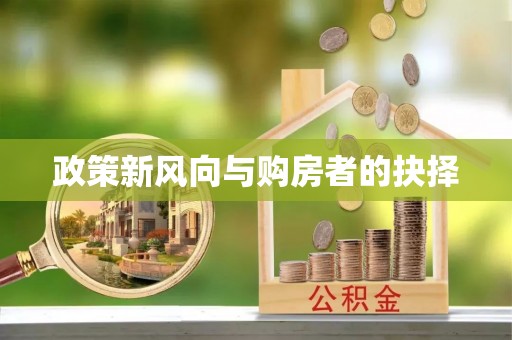 盈江政策新风向与购房者的抉择