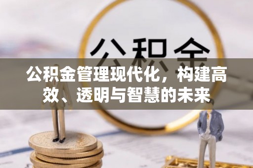 盈江公积金管理现代化，构建高效、透明与智慧的未来
