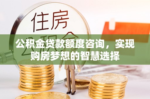 盈江公积金贷款额度咨询，实现购房梦想的智慧选择