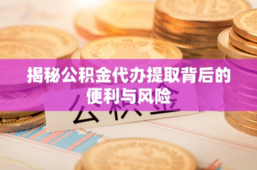 盈江揭秘公积金代办提取背后的便利与风险