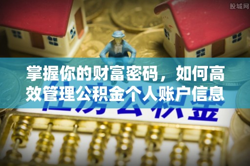 盈江掌握你的财富密码，如何高效管理公积金个人账户信息