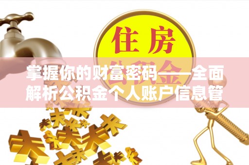 盈江掌握你的财富密码——全面解析公积金个人账户信息管理与优化