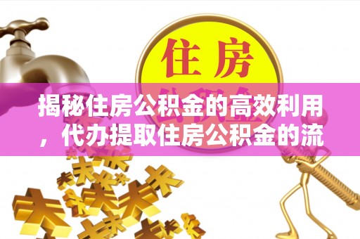盈江揭秘住房公积金的高效利用，代办提取住房公积金的流程与技巧