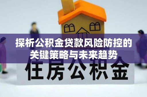 盈江探析公积金贷款风险防控的关键策略与未来趋势