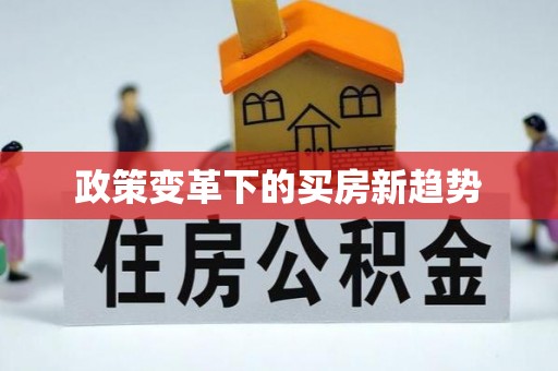 盈江政策变革下的买房新趋势