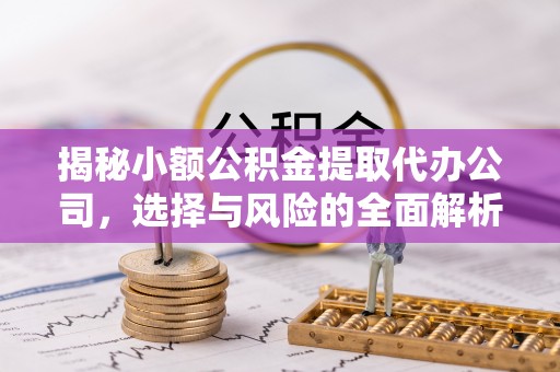 盈江揭秘小额公积金提取代办公司，选择与风险的全面解析