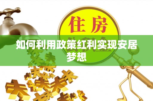 盈江如何利用政策红利实现安居梦想