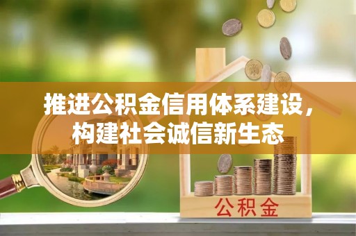 盈江推进公积金信用体系建设，构建社会诚信新生态