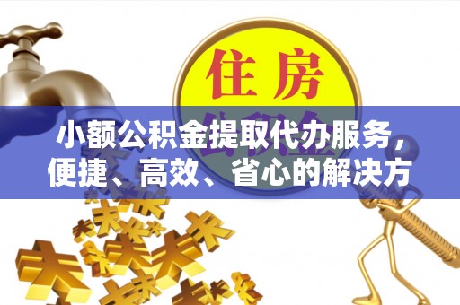盈江小额公积金提取代办服务，便捷、高效、省心的解决方案