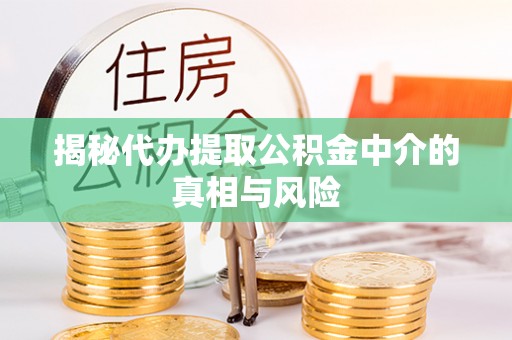 盈江揭秘代办提取公积金中介的真相与风险