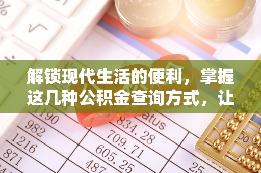 盈江解锁现代生活的便利，掌握这几种公积金查询方式，让理财更轻松