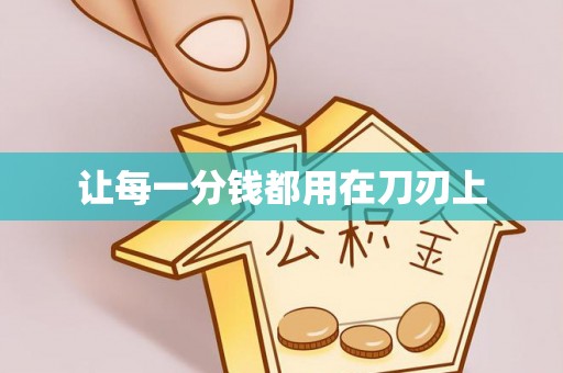 盈江让每一分钱都用在刀刃上