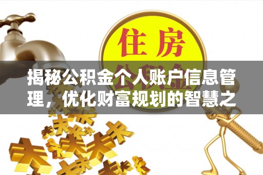 盈江揭秘公积金个人账户信息管理，优化财富规划的智慧之选