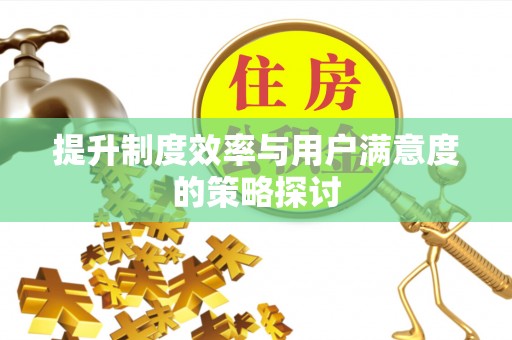 盈江提升制度效率与用户满意度的策略探讨